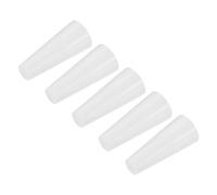 sourcing map Silicone Caoutchouc Conique Bouchon 6mm à 11mm Solide Blanc pour Poudre Revêtement, Peinture, Anodisation, Placage, Sablage, Laboratoire Utilisation 20 Pièces