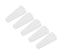 sourcing map Silicone Caoutchouc Conique Bouchon 6mm à 11mm Solide Blanc pour Poudre Revêtement, Peinture, Anodisation, Placage, Sablage, Laboratoire Utilisation 40 Pièces