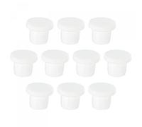 sourcing map Silicone Caoutchouc Trou Bouchon Blanc Doux Flexible Obturateur pour 9-10mm Trou 10 Pièces