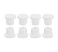 sourcing map Silicone Caoutchouc Trou Bouchon Doux Flexible Bouchon pour 10-11mm Trou Blanc 8 Pièces