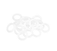 sourcing map Silicone Joint Torique 17mm OD, 11mm ID, 3mm Largeur, VMQ Joints Bagues Étanchéité Blanc Paquet de 20