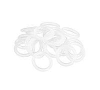 sourcing map Silicone Joint Torique 19mm OD, 13mm ID, 3mm Largeur, VMQ Joint Anneaux Joint, Blanc Paquet de 20
