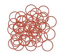 sourcing map Silicone Joint Torique 27mm OD 24mm ID 1.5mm Largeur VMQ Anneaux étanchéité Joint Rouge Paquet de 50