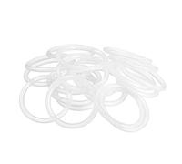 sourcing map Silicone Joint Torique 33mm OD, 27mm ID, 3mm Largeur, Joints Bagues Étanchéité Blanc Paquet de 20