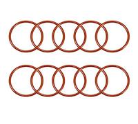 sourcing map Silicone Joint torique 55mmx48mmx3.5mm VMQ Anneaux Joint étanchéité Rouge 10 Pcs