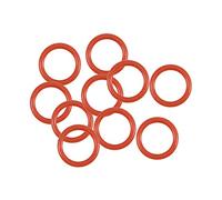 sourcing map Silicone Joint Torique 6.5mm OD 4.5mm ID 1mm Largeur VMQ Anneaux étanchéité Joint Rouge Paquet de 10