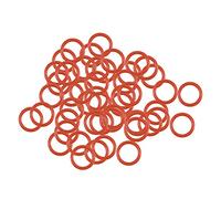 sourcing map Silicone Joint Torique 7mm OD 5mm ID 1mm Largeur VMQ Anneaux étanchéité Joint Rouge Paquet de 50