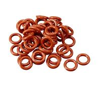 sourcing map Silicone Joint torique VMQ Anneaux Joint étanchéité Rouge 50PCS 10mmx6mmx2mm