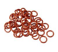 sourcing map Silicone Joint torique VMQ Anneaux Joint étanchéité Rouge 50PCS 14mmx10mmx2mm
