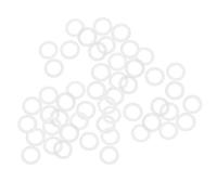 sourcing map Silicone Joints Toriques 10mm OD 7mm ID 1.5mm Largeur VMQ Joint Étanchéité pour Compresseur Valves Tuyau Réparation Blanc Paquet de 50