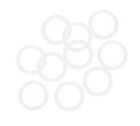 sourcing map Silicone Joints Toriques 16mm OD 12mm ID 2mm Largeur VMQ Joint Étanchéité pour Compresseur Valves Tuyau Réparation Blanc Paquet de 10