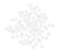 sourcing map Silicone Joints Toriques 5mm OD 2mm ID 1.5mm Largeur VMQ Joint Étanchéité pour Compresseur Valves Tuyau Réparation Blanc Paquet de 100