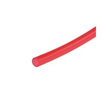 sourcing map Silicone Tube 4mm ID x 6mm OD 1m Caoutchouc Tube Air Tuyau Eau Tuyau pour Pompe Transfer Rouge