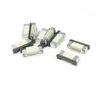 sourcing map Simple rangée 10 Broche Pas 0.5mm connecteur FFC FPC I/O 10pcs