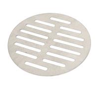sourcing map Siphon de plancher Évier drain crépine couverture Grille de Ventilation Grille d'aération rond en acier inoxydable 12,7cm Dia