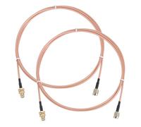 sourcing map SMA Lot de 2 câbles d'extension d'antenne SMA mâle vers trou intérieur femelle RG316 à faible perte pour système réseau 0-6G WLAN antenne radio Jumpers