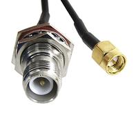 sourcing map SMA mâle vers RP-TNC Femelle Adaptateur connecteur Coaxial RF Cable Pigtail 13 "