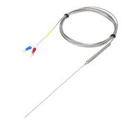 sourcing map Sonde de capteur de température thermocouple de type K 1 x 150 mm Fil de 0 à 1100 °C en acier inoxydable