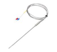 sourcing map Sonde de capteur de température thermocouple de type K 3 x 150 mm (0 à 800 °C) Régulateur de température de 1,5 m