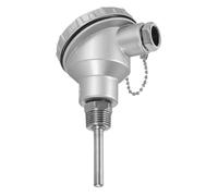 sourcing map Sonde de thermocouple RTD de type K 1/2" NPT RTD en acier inoxydable Matériau 201 Tête terminale de sonde de capteur de température -50 à 850 C, 8 x 50 mm