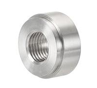 sourcing map Souder Raccord Bonde 1/4NPT Femelle Aluminium Alliage Tuyau Filetage Connecteur Argenté