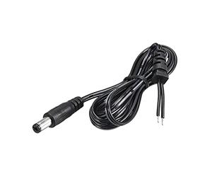 sourcing map Sourcingmap Câble Adaptateur d'alimentation CC mâle 1,2 m 4 mm x 1,7 mm 2 A