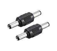 sourcing map Sourcingmap Lot de 2 adaptateurs jack d'alimentation CC mâle vers mâle 5,5 mm x 2,1 mm pour caméra de vidéosurveillance