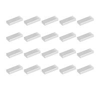 sourcing map Sourcingmap Lot de 20 dissipateurs thermiques en aluminium pour puce MOS IC Argenté 30 x 11 x 5 mm
