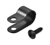 sourcing map Sourcingmap Lot de 50 colliers de serrage serre-câbles en nylon avec vis Noir 10,4 mm