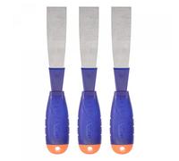 sourcing map Spatule Couteau à Enduire 1" Carbone Acier Grattoir PP Poignée pour Répandre Placoplâtre Bande Adhésive 3Pcs