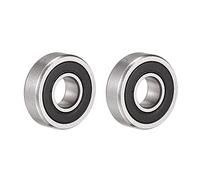 sourcing map SR4-2RS Inox Acier Bille Roulement 1/4"x5/8"x0.196" Double Scellé Roulements 2pcs