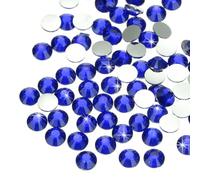 sourcing map SS16 Lot de 16 000 strass en résine saphir à dos plat non thermocollants pour loisirs créatifs, gobelets, vêtements, maquillage, nail art - 4 mm