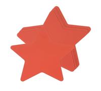 sourcing map Star Cutouts Lot de 100 cartes en papier Rouge 3,9 x 3,9 cm | En forme d'étoile pour projets de bricolage
