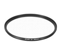 sourcing map Starburst Filtre d'objectif étoile 82 mm Filtre d'objectif 8 points pour paysage de nuit Verrerie