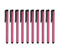 sourcing map Stylet Stylos pour Écrans Tactiles Stylet Crayon Sensibilité | Universel Capacitif, pour Téléphone Tablette Tout Capacitif Écran Tactile Dispositif, 10pcs, Rose Red