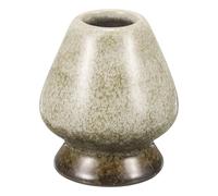 sourcing map Support Chasen en céramique de 70 mm pour fouet à matcha traditionnel, accessoires pour dégustation de thé, jaune