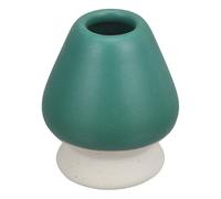 sourcing map Support de fouet à thé à matcha en céramique de 70 mm - Support traditionnel pour fouet à matcha japonais en bambou - Accessoires pour service à thé, bleu et blanc
