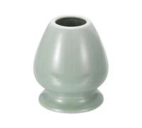 sourcing map Support de fouet à thé à matcha en céramique de 70 mm - Support traditionnel pour fouet à matcha japonais en bambou - Accessoires pour service à thé, vert