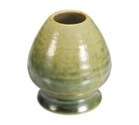 sourcing map Support de fouet à thé à matcha en céramique de 75 mm - Support traditionnel pour fouet à matcha japonais en bambou - Accessoires pour service à thé, vert