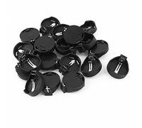 sourcing map Support de Pile Bouton 3V CR2025 Noir Ton Argent 20 pièces