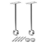 Sourcing Map Support de plafond pour tringles d’armoire / de rideau de douche 32mm Dia, 350mm Height