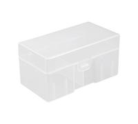 sourcing map Support de récipient de Caisse de boîte de Rangement de Rectangle en Plastique Clair pour Batterie 12 x 9V