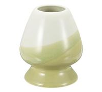 sourcing map Support en céramique pour fouet à matcha de 75 mm - Support traditionnel pour matcha - Vert