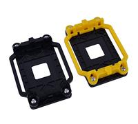 sourcing map Support Ventilateur CPU Cooler Noir Jaune 2pcs pour ADM AM2 AM3 FM1 FM2 FM2 +