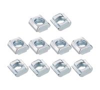 sourcing map T Écrous, 30pcs - Nickel Plaqué Carbone Acier T Fente Boulons, 2020 Série M6 Marteau Tête Attache, Coulissant T Ecrous pour Aluminium Extrusion Profil (Argent)