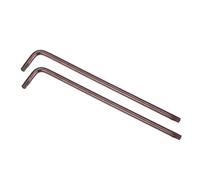 sourcing map T15 Anti Inviolable Inviolable Torx Clé étoile Embout Clé, Forme L 4,06 pouces Long Bras, S2 Acier 2pcs
