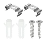 sourcing map T4 Clips Console Suspente Fluorescent Tube Lumière Fixture Support Pinces avec Vis Creusés Tubes pour LED Ampoules Plafonnier Lampe Coffret de 15