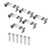 sourcing map T8 Clips Console Suspente Fluorescent Tube Lumière Fixture Support Pinces avec Vis pour LED Ampoules Plafonnier Lampe Coffret de 10