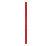 sourcing map Tableau Noir Magnétique Règle 29cm Métrique Coral Rouge | Tableau Noir Droit Règles Bureau Mesure Outils