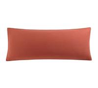 sourcing map Taie de Traversin Housse de Traversin Taie d'oreiller en Microfibre Douce Tissage pour Polyester 90g/m2 Fermeture éclair Orange 51x122cm
